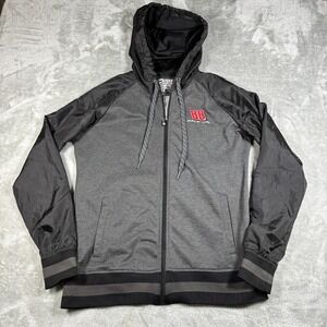 Dale Earnhardt Jr 88 Hoodie Mens XXL Gray Black Chase Authentics Nascar Full Zip